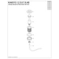 thumbnail image 3 of Kingston Brass KAM310 Trimscape Garbage Disposal Air Switch Button in Matte Black, 3 of 4