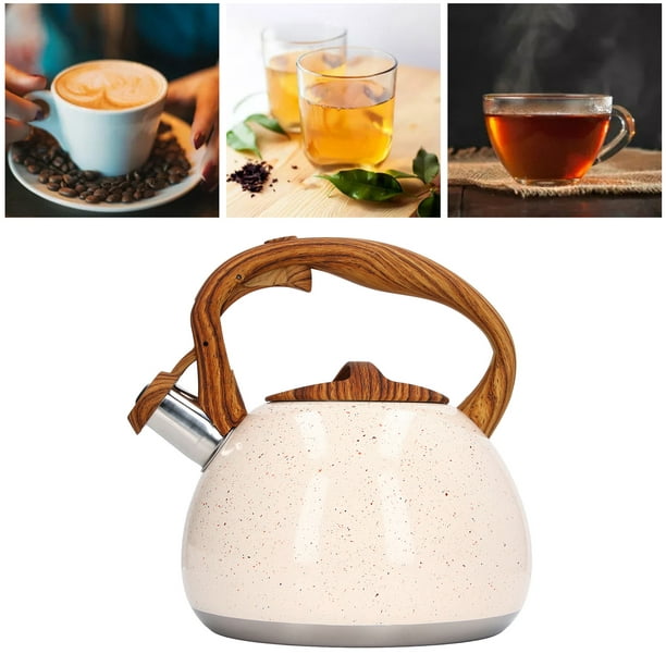 Small Kettle, Rust Resistant 3L Large Capacity Whistling Tea