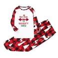 thumbnail image 2 of Baqcunre Family Christmas Pajamas Matching Sets,Christmas Pajamas Big Headed Print Pjs Plaid Long Sleeve Tops And Pants Sleepwear （Kid） Lounge Set,Kids Christmas Pajamas Christmas Pajamas 6-7Y, 2 of 4
