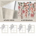 thumbnail image 5 of Swag Valance Curtains for Windows, Pink Spring Floral Light Filtering Kitchen Curtains with Rod Pocket, Farmhouse Rustic Flowers Watercolor Window Treatment Valances for Living Room, 36x36 - 2 PCS, 5 of 9