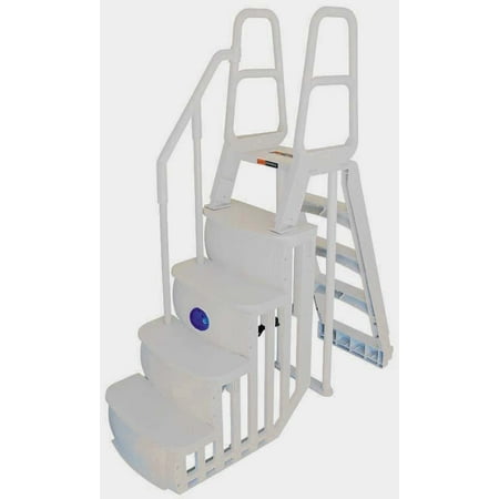 Main Access 200100T Above Ground Swimming Pool Step Ladder System w/ LED (Best Swimming Pool Automation System)