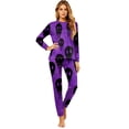 thumbnail image 3 of Halloween Family Matching Pajamas Sets, Halloween Family Loungewear, Ghost Printed Holiday PJS Sleepwear, Spooky Season Family Uniform Home Pajamas for Indoor Leisure Halloween Party for Family, 3 of 6
