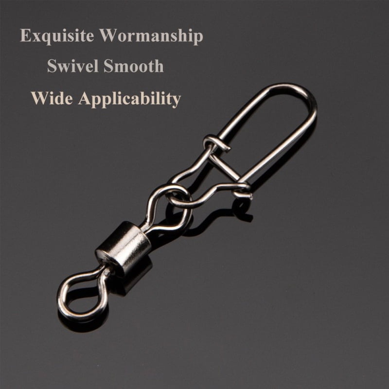 Details about / Steel Lure Hook Connector Coastlock Snap Ball Bearing Connector Fishing Swivels