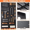 thumbnail image 4 of Kit de tablas de clavijas INCLY Metal de 48 x 24 cm con 160 piezas de accesorios, 4 of 7