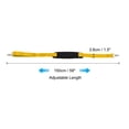 thumbnail image 2 of Unique Bargains Shoulder Strap, 2 Pcs Nylon Webbing Adjustable Replacement Strap with Detachable Anti Slip Padded Clip, Yellow, 2 of 6