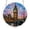B, variant on World Landmark Stained Glass Style Suncatcher Puzzle, Acrylic Hanging Ornament for Window, Home & Patio Decor