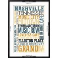 thumbnail image 5 of Art.com Nashville, Tennessee - Typography Art Print by Lantern Press, Black Frame Wall Art, 21" x 29", 5 of 5