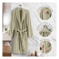 thumbnail image 3 of Bata de Baño Suave, Absorbente y de Secado Rápido, Unisex Real Textil (Verde, Unitalla), 3 of 6