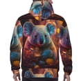 thumbnail image 7 of Honeii Forest Koala Pattern Mens Hoodies Men's Loose Sleeve Sweatshirt,Pullover Hooded Sweatshirt for Men,Essentials Hoodie-Medium, 7 of 7