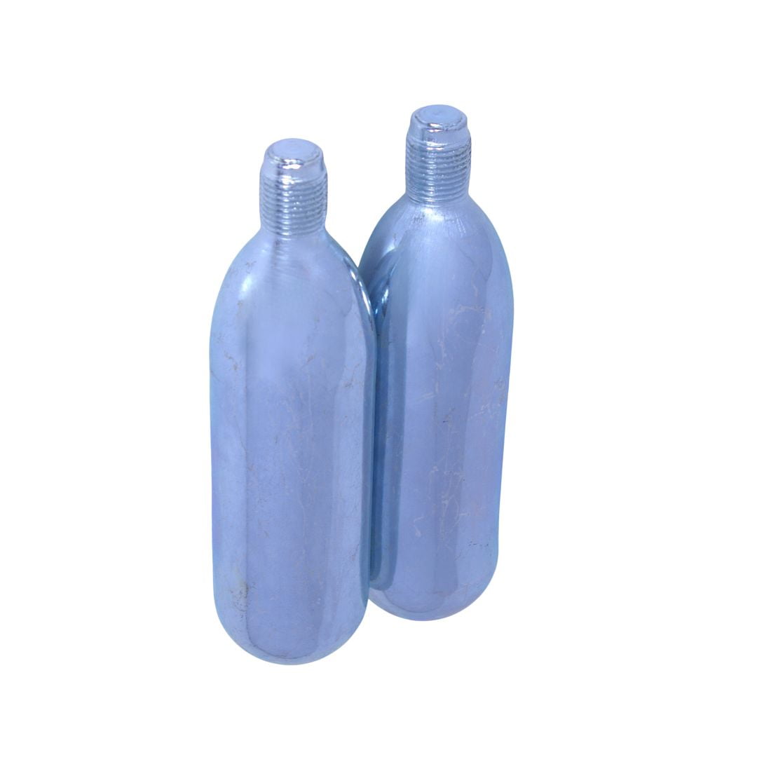 RedRock 74 Gram CO₂ Cartridges,  5/8-18″ Thread 2-Pack – Use with Beer Kegs, Cold Brew Coffee Kegs and Portable Beverage Dispensers