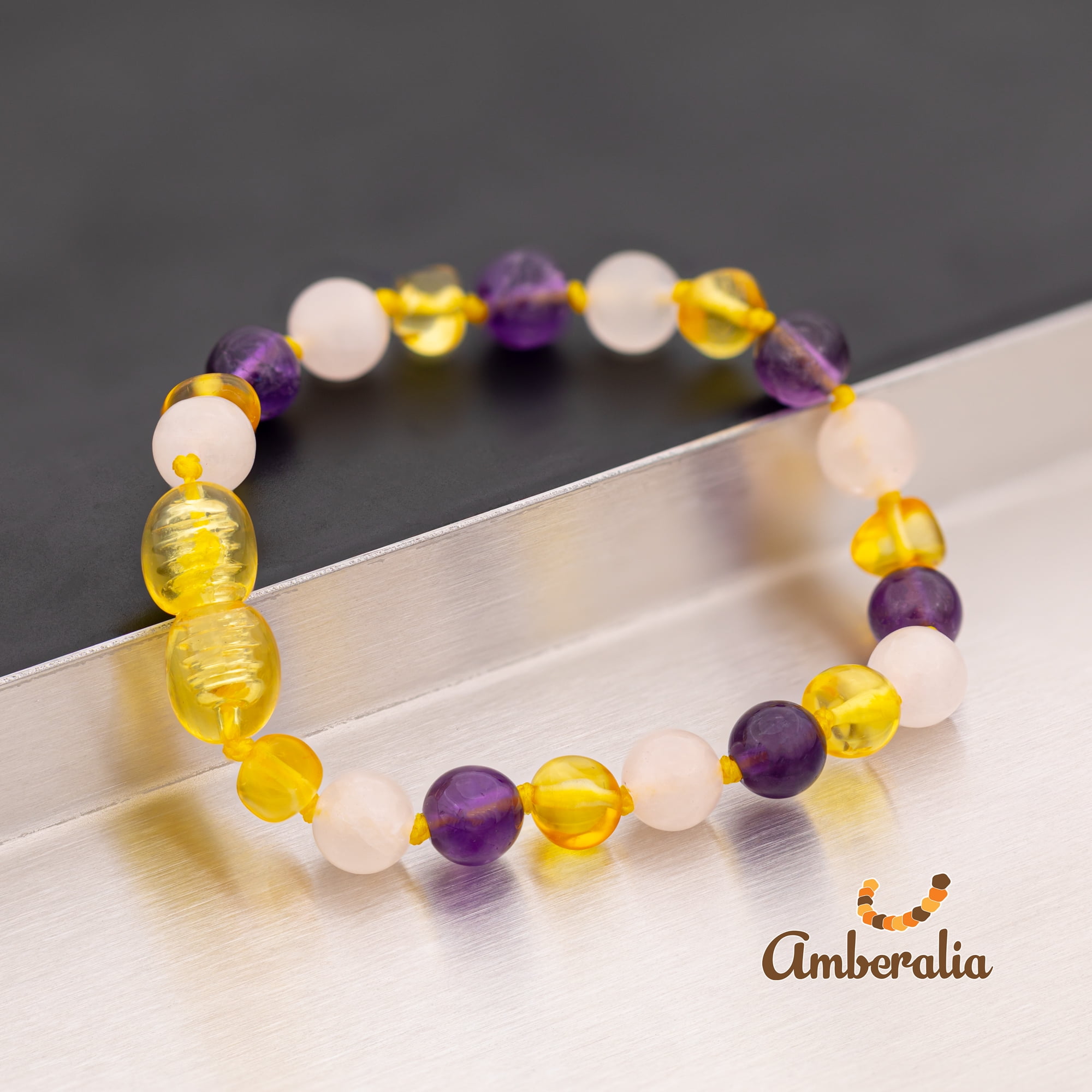 -Cherry/Cognac 5.5 Amberalia Baltic Amber Bracelet GIA Certificated- Sizes for All Ages Boost Immune System 