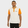 thumbnail image 4 of Men's Darius Rucker Collection by Fanatics Cream/Tennessee Orange Tennessee Volunteers Henley Color Block Slub T-Shirt, 4 of 6