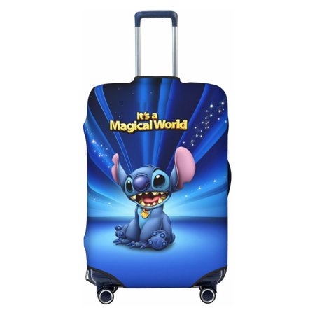 Cartoon Luggage Cover Suitcase Protector Elastic Luggage Belt Invisible Zipper Women Men Good Cute Lilo Stitch2 (35) Largest