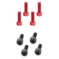 thumbnail image 1 of 8Pcs De Aluminio Botella De Agua Cage Tornillos Tornillo De Soporte Tornillos negro y rojo, 1 of 9