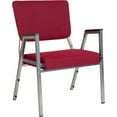 thumbnail image 3 of 1500lb. Burgundy Antimicrobial Fabric Bariatric Open Back Armchair, 3 of 7