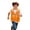 Orange-A, variant on Kids Zipper Up Mesh HI VIS Reflective Vests Boys Girls Safety Vest Reflective High Visibility Vest with Pockets for Cycling Skiing