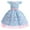 Light Blue, variant on Mercatoo Flower Girls Easter Dress Fly Sleeve Princess 𝐑abbit 𝐂artoon Dress for Summer Clothing Bunny Casual Tiered Dress
