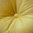 thumbnail image 5 of Parkland Collection Dorte Transitional Round Bright Yellow Floor Pillow, 5 of 6