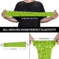 thumbnail image 4 of Daiia Lime green glitter UV Sun Protection Arm Sleeves - Cooling Compression Arm Sleeve - Sports & UV Arm Sleeves for Men & Women, 4 of 8