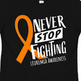thumbnail image 4 of Inktastic Never Stop Fighting Leukemia Awareness Orange Ribbon Boys or Girls Toddler T-Shirt, 4 of 5