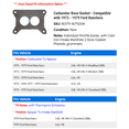 thumbnail image 2 of Carburetor Base Gasket - Compatible with 1973 - 1979 Ford Ranchero 1974 1975 1976 1977 1978, 2 of 2