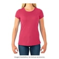 thumbnail image 4 of Playera Fruit Of The Loom para Mujer, Cuello Redondo Manga Corta Rosa Jaspe Talla  M, 4 of 4
