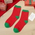 thumbnail image 4 of Charmgo Socks for Women Clearance, 3 Pairs Christmas Fuzzy Socks for Women Home Casual Sleeping Socks Warm Cozy Slipper Socks Microfiber Fluffy Socks Christmas Gifts, Compression Socks for Women Green, 4 of 6