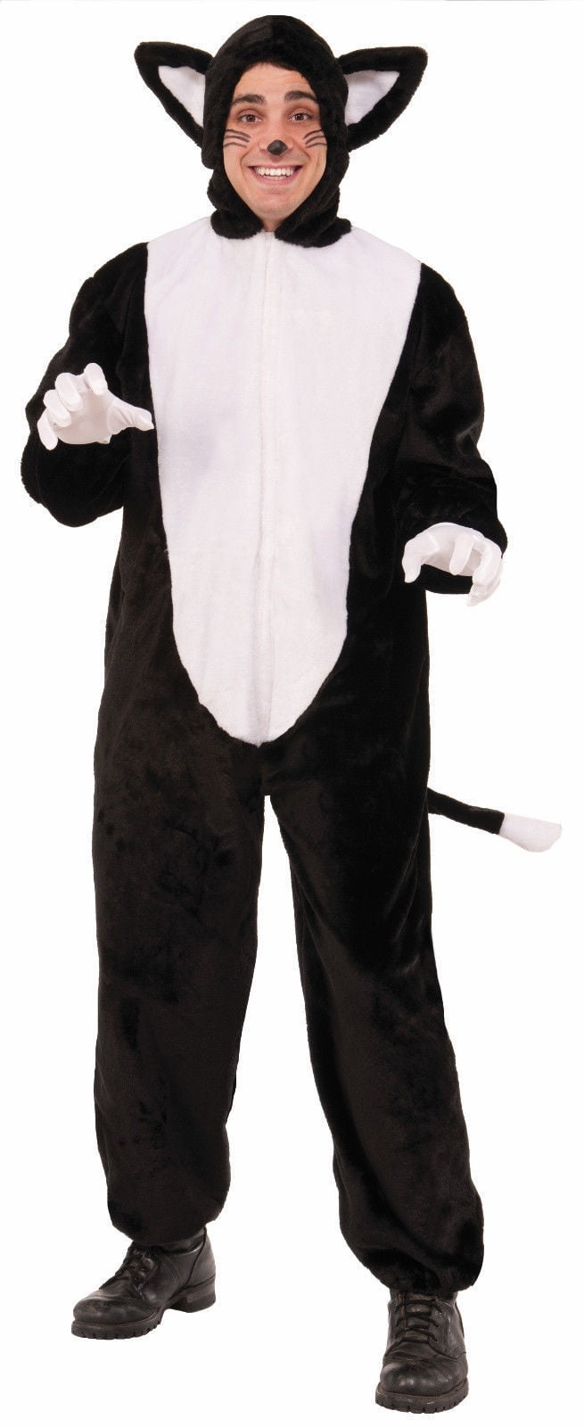 black and white cat costume