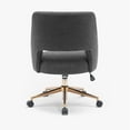 thumbnail image 3 of WestinTrends Swivel Vanity Office Chair with Wheels (Set of 2), Gray, 3 of 12