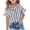 Black, variant on Virmaxy (5-15Y) Children's Striped Button Shirt Teenagers Lapel Faux Cotton Linen Short Sleeve Tops Kids Baby Loose Comfortable Outwear T-shirt Black 5 Years
