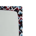 thumbnail image 2 of Ambesonne Abstract Fitted Sheet, Geometric Triangle Shape, Twin XL Size, Pale Blue Maroon, 2 of 2