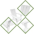 thumbnail image 6 of RESINTEAK Folding Adirondack Chair with Cup Holder - Extra Wide Comfort Seat, Patio Furniture for Outdoor Fire Pit, Deck, & Backyard, Newport Collection (White), 6 of 6