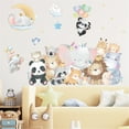 thumbnail image 4 of Wall Stickers Cute Elephant Panda Hippo Children'S Room Kindergarten Home,Pink Home Wall Stickers, 4 of 5