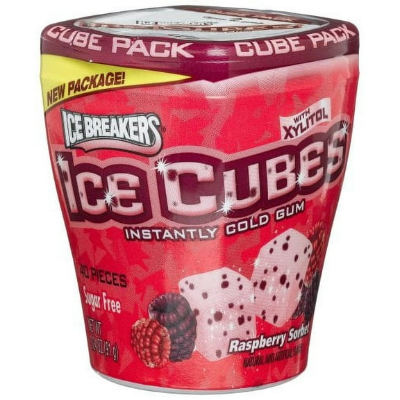ICE BREAKERS ICE CUBES Sugar Free Gum (Pack of 4)