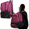 thumbnail image 6 of Athletico Premier Tennis Backpack - Tennis Bag Holds 2 Rackets in Padded Compartment | Separate Ventilated Shoe Compartment | Tennis Bags for Men or Women (Pink), 6 of 9