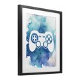 thumbnail image 2 of Stupell Industries Contemporary Blue Controller Splatter Black Framed Print Under Glass, 13 x 16, by Marcus Prime, 2 of 8