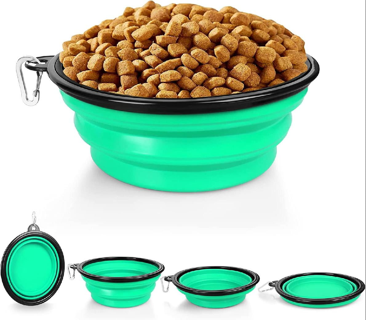 Collapsible Dog Bowls Water, Portable Travel Pet Food Feeding Cat Bowl