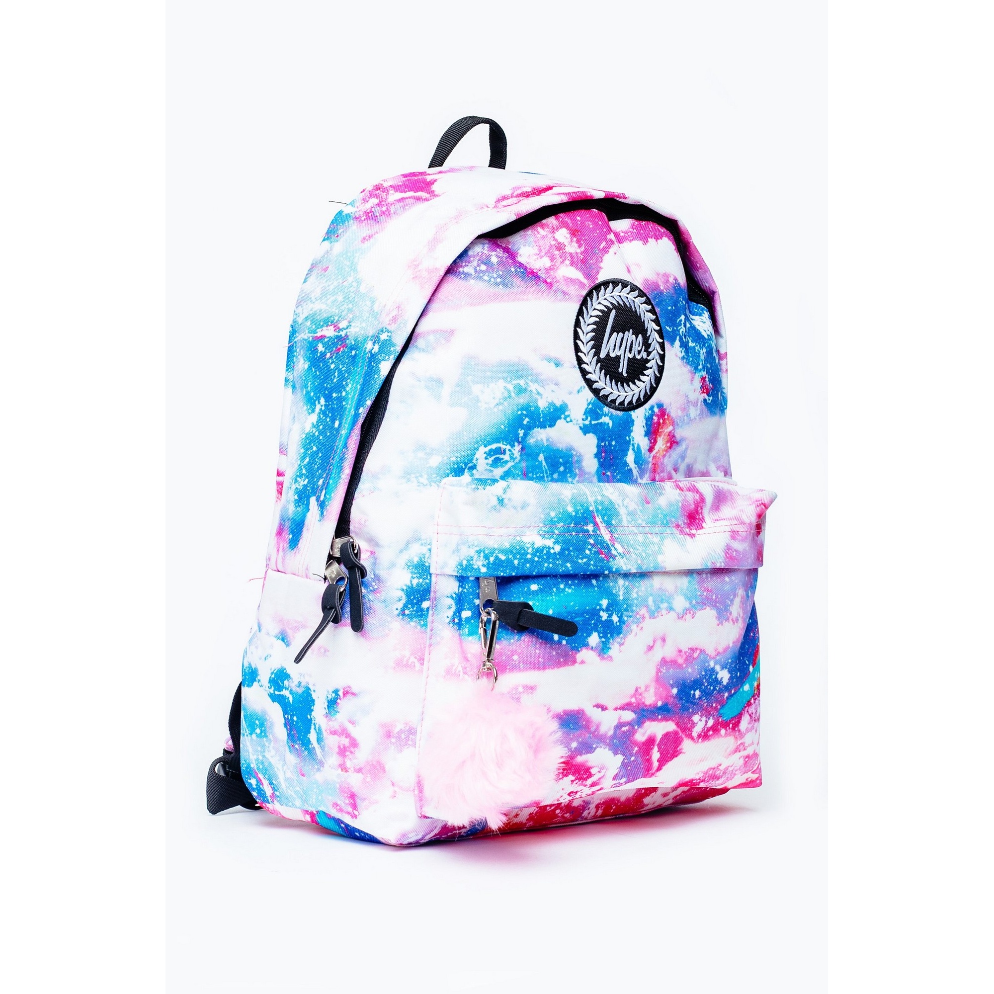 Hype Rainbow Sparkle Pom Pom Backpack 