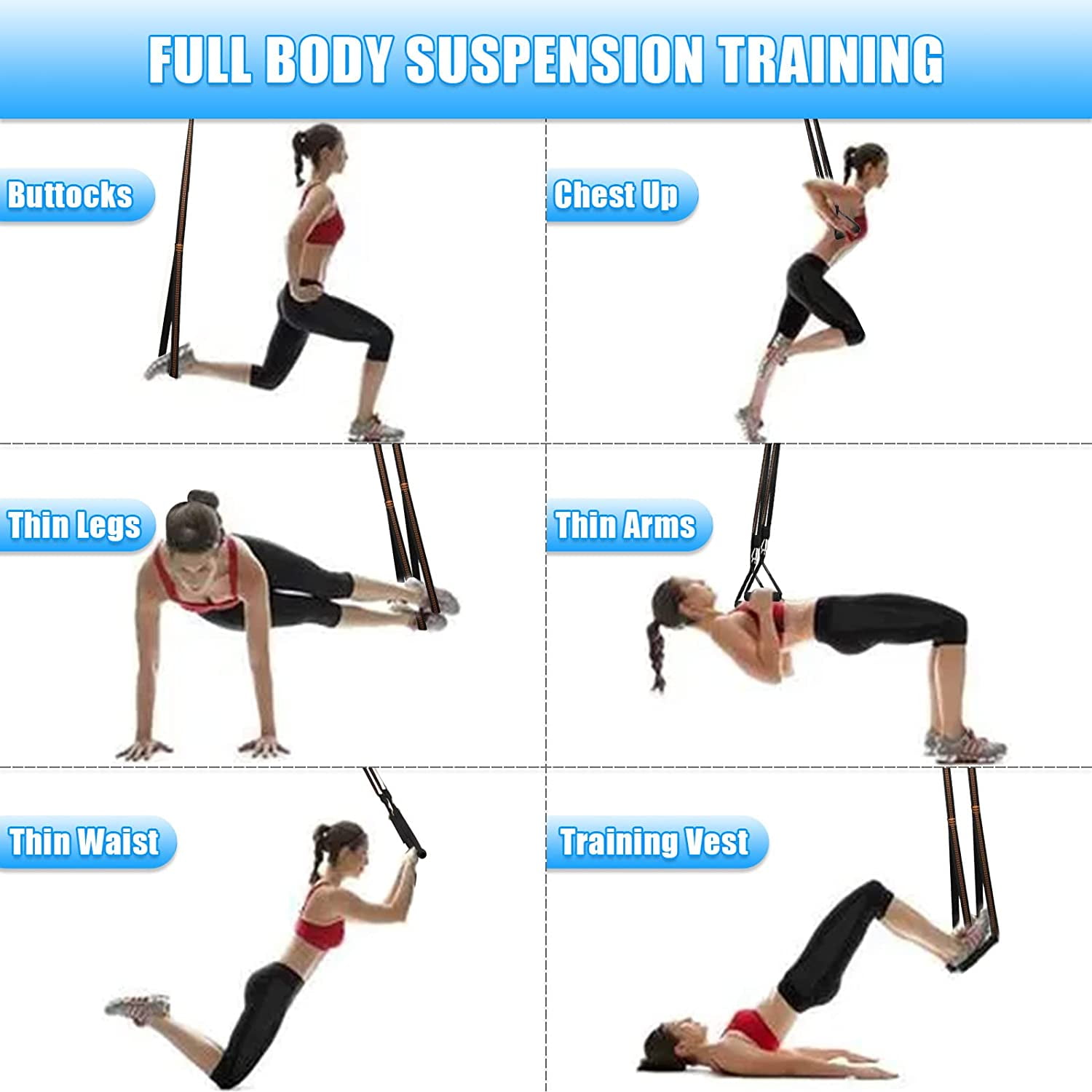 Brebebe Nylon Door Anchor Strap for Resistance Exercise, Resistance Bands  Portable Home Gym.Punching-Free