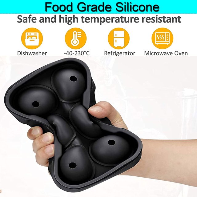 Moldes para cubitos de hielo Juego de 3 esferas fabricante de Likrtyny bolas de hielo con tapas reutilizable libre de BPA DIY accesorios de cocina para Bar