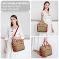 thumbnail image 6 of Brown Christmas Pattern Womens Lunch Box for Work,Insulated Large Lunch Bag for Tween and Teen,Loncheras Para Mujer,Leakproof Adult Lunch Bag for Work,Beach,Travel,Picnic,Camping, 6 of 7