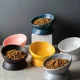 thumbnail image 2 of Cuencos elevados para gatos y perros pequeños, plato de alimentación de alimentos elevado con inclinación de 15°, soporte de cerámica, comedero para gatos y cachorros, 6 colores, 2 of 5