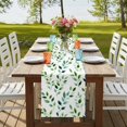 thumbnail image 4 of Table Runners 72 Inches Long Dress Scarves, Green Leaves Farmhouse Kitchen Table Runner, Coffee Tablerunners, Botanical Spring Country Watercolor 16x72 Inch, 4 of 9