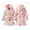 Bow Tie, variant on LYMAYTER 1-7Y Toddler Girls Hooded Bathrobe Baby Soft Cozy Flannel Robe Long Sleeve Thickened Warm Pajamas