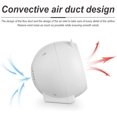 thumbnail image 5 of Calentador de ventilador TUNC portátil 500 W calentamiento rápido blanco 16*3,2*16,3 cm, 5 of 5