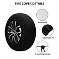 thumbnail image 2 of Yiaed Colorful Insect Print Print Tire Wheel Cover, tire covers for trailers,rv wheel covers,rv tire covers, camper tire covers,tire covers for cars-15 inch, 2 of 6