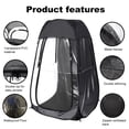 thumbnail image 5 of Pop up Sports Tent,Waterproof Outdoor Pod,Portable All-Weather Shelter for Outdoor Events,Camping,Fishing and Beach,Black, 5 of 8