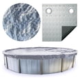 thumbnail image 1 of Swimline Hydrotools Silver King Winter Cover for 12 Ft Above Ground Round Pools, 1 of 7