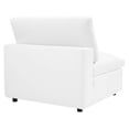 thumbnail image 6 of Modway Commix 5-Piece Down Filled Overstuffed Vegan Leather Sectional Sofa in White, 6 of 12
