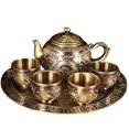 thumbnail image 1 of Juego de té de 6 uds., tetera Retro de dragón Fénix, bandeja para taza de té, juego de regalo, combinación de juego de té de aleación de estilo europeo para el hogar WD.WDQZL Hogar, 1 of 5